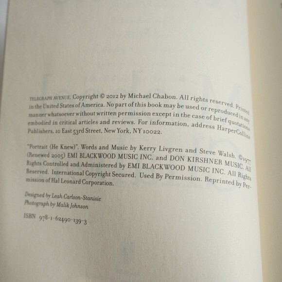 Michael Chabon Telegraph Avenue A Novel - Picture 4 of 8